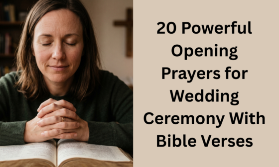 20 Powerful Opening Prayers for Wedding Ceremony With Bible Verses