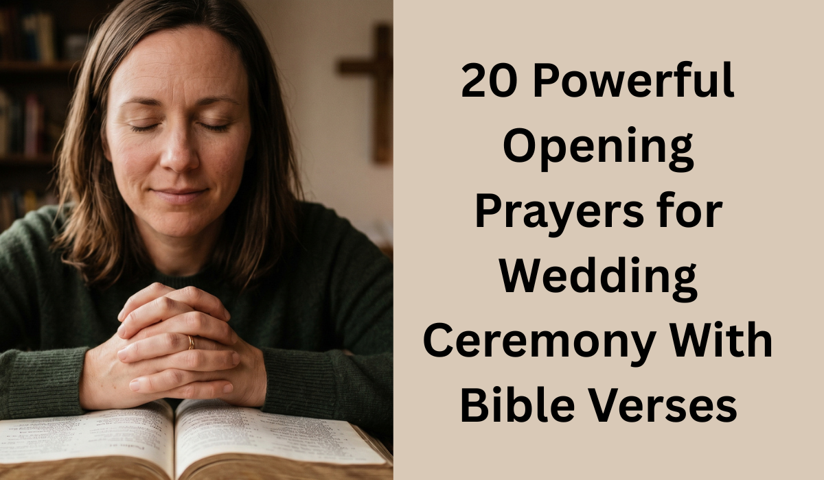 20 Powerful Opening Prayers for Wedding Ceremony With Bible Verses (2026)
