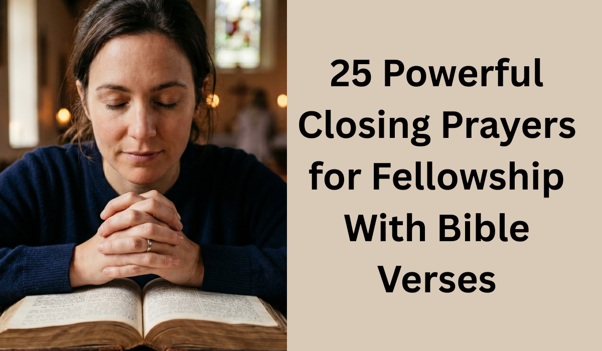 25 Powerful Closing Prayers for Fellowship With Bible Verses (2026)