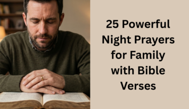 25 Powerful Night Prayers for Family with Bible Verses