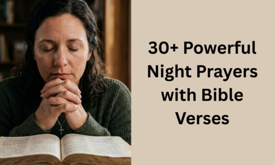 30+ Powerful Night Prayers with Bible Verses